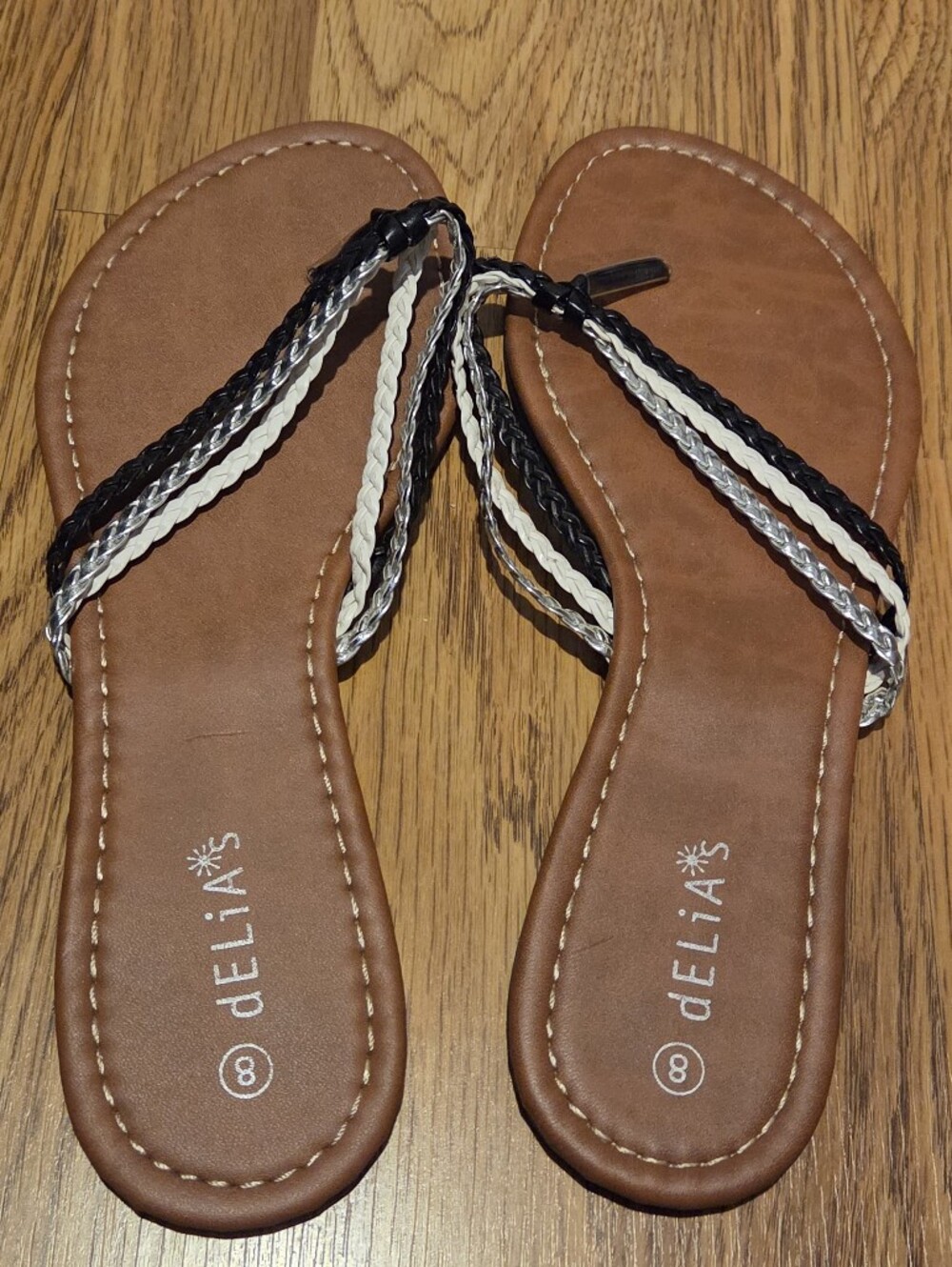 dELiA*s Braided Strap Sandals